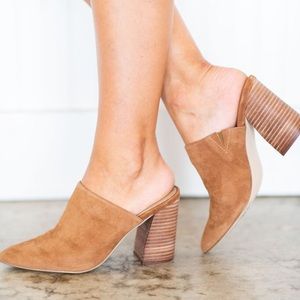 Steven by Steve Madden Nevada Chestnut Suede Mule